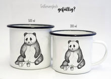 Laden Sie das Bild in den Galerie-Viewer, Tasse Emaille - Panda